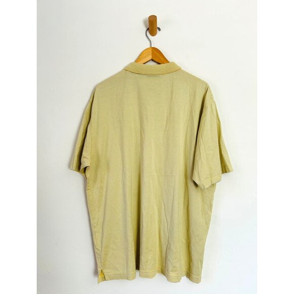 Master Bobby Jones Men's XL Yellow Polo Shirt W/ Embroidered Made In Italy - Picture 4 of 8